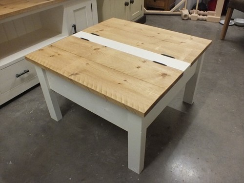 Shabby painted coffee table - coffee,