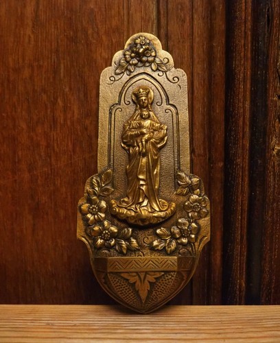 Antique catholic bronze - , brass