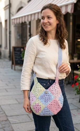 Handmade crochet bags - handmade,