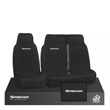 Driver + Passenger Heavy Duty Waterproof Van Seat Cover for Mercedes Sprinter