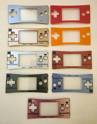 Gameboy micro faceplates set - gameboy,