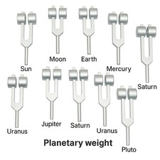 ? Weighted Planetary 11 Tuning Forks – Professional Sound Healing Therapy Set