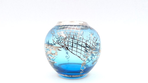 Cobalt blue glass silver - cobalt,