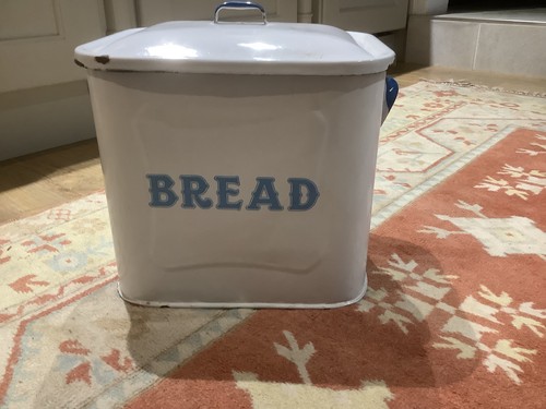 Vintage enamel bread - vintage,