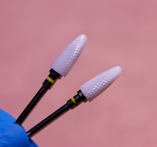 Ceramic nail drill bit corn - nail,