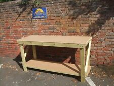 wooden work bench 2ft or 3ft heavy duty,  mdf top suitable for vice