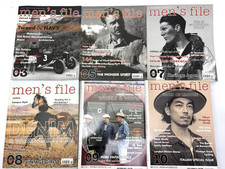 Collection of 6 Men's File Magazines  Issues 3, 5, 7, 8, 9 & 10. Fashion/Style
