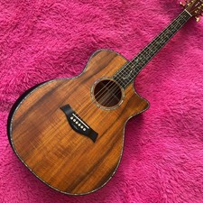 41 Inch Matte All KOA Wood PS14 Acoustic Guitar Abalone Ebony Fingerboard