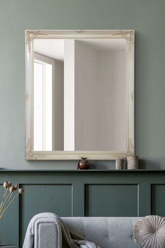 Large mirror ivory - large,
