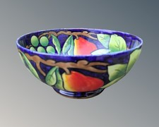 Large Maling Fruit Bowl Blue