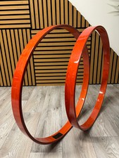 Pearl Bass Drum 20” Wooden Hoops Rims Hardware / Orange #OX93