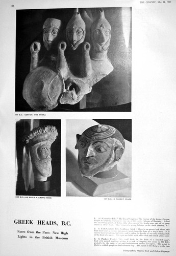 Old 1930 greek heads - greek,