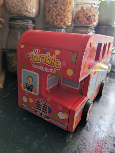 Cbeebies tumble wooden bus - mr,