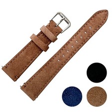 Suede Genuine Leather Watch
