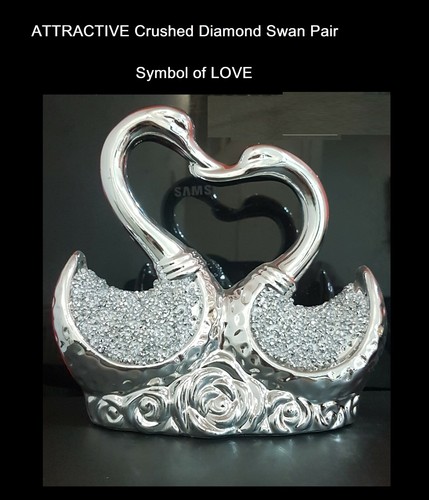 Swan crushed diamond glittery - diamond,