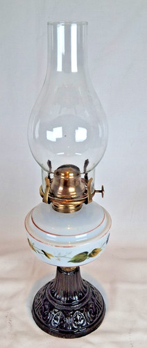 Small antique oil lamp with - small,
