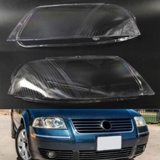 Pair Car Headlight Lens Cover Cap for VW Passat B5.5 2000-2005 2001 2002 2003 04
