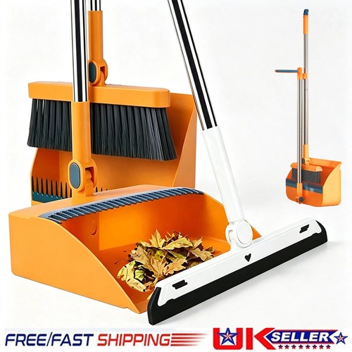 Long handled dustpan - handled, brush
