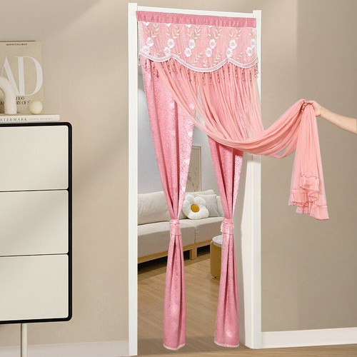 Lace mesh door curtain - curtain,