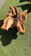 Solid wooden teak root - root, coffee