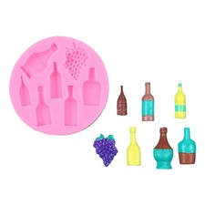 Festive Chocolate Making Mould Bottle Shaped Silicone Mold Kitchen Accessory