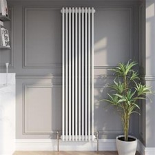 Traditional Vertical Colosseum Triple Bar Column Radiator White - 1800 x 470mm