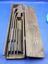 ANTIQUE MOUND TOOL CO. SPECIAL HOLLOW GROUND SCRAPING SET OF 5 TOOLS