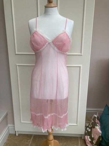 Vintage chiffon sheer - sheer, nylon