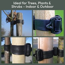 60cm / 24" Rubber Tree Ties Buckle Strap Plant Support Whip Bare Root Straps