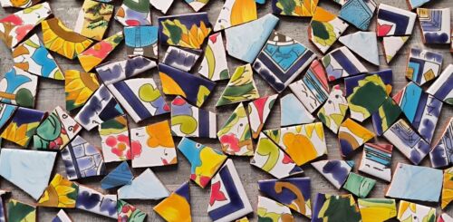Broken tiles mosaic - 1, kg