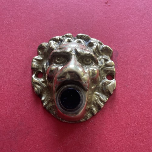 Vintage brass doorbell black - vintage,