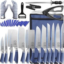 XYJ Knives,Professional Knife Sets for Master Chefs,12-pcs Chef Knife Set wit...