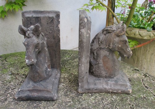 Pair unusual rustic vintage - of,
