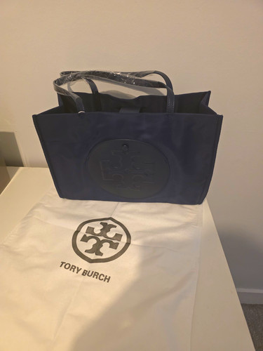 Tory burch navy nylon tote - tory,