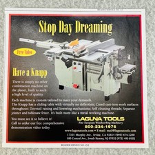 Laguna Tools Knapp Combination Woodworking Machine Print Ad 2001