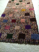 Original 1950s Latch Hook Rug