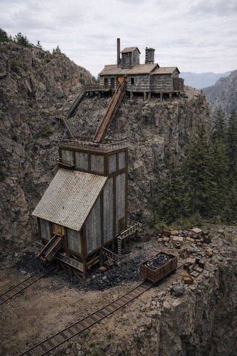 Mine cliff - a,
