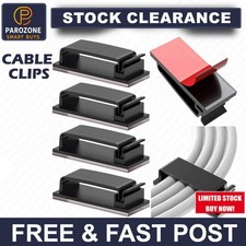 10x Cable Clips,Self Adhesive