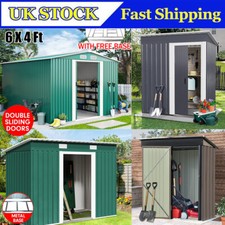 Metal Garden Shed 6 X 4, 8 X 4, 8 X 6, 10 X 8 Garden Storage Door WITH FREE BASE