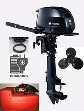 Tohatsu 6HP Long 20" Shaft Sail Pro Outboard Sail Drive Prop Charging 12L Tank