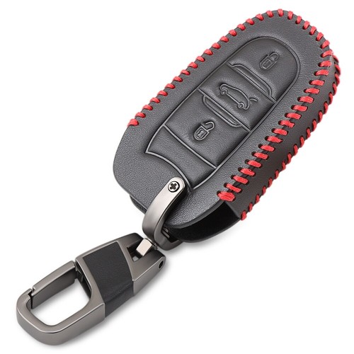 Leather car key cover for - key,