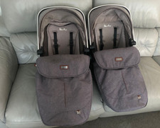 Grey Silver Cross Wave Tandem