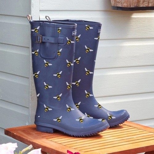 Briers bee navy wellies - navy, boots