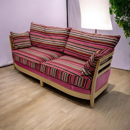 Ercol pink 3str sofa - sofa, genuine