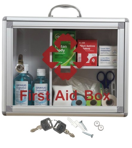 Medical cabinet first aid wall - first,