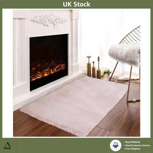 Plush faux rabbit fur rug - plush,