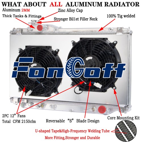 3rows radiator shroud - 3rows, fan