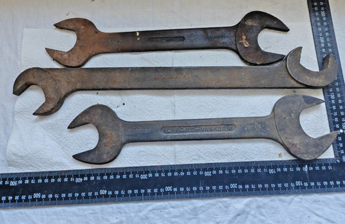 Vintage job lot heavy spanners - job,
