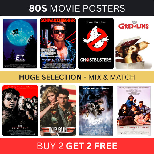 Classic 80s film posters movie - film,