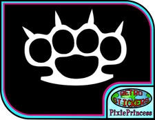 Knuckle Brass C Vinyl Sticker